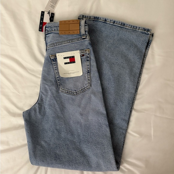 Tommy Hilfiger Light Blue Wide Leg Jeans - Picture 1 of 5